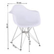 FEMAN 2 NEW szék kivitel : króm lábak , ülőrész fehér műanyag