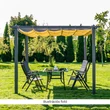 Kép 6/8 - Pergola csúsztatható tetővel, alumínium, PEPY BASIC