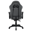 Irodai/gamer szék RGB LED világítással, fekete/fehér, JOVELA
