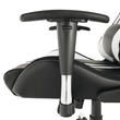 Irodai/gamer szék RGB háttérvilágítással, fekete/fehér/színes minta, ZOPA NEW