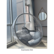 Függő fotel, rózsaszín/ezüst/fehér, BUBBLE TYP 1