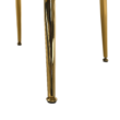 Fotel Art-deco stílusban, bézs Velvet anyag/gold chróm-arany, NOBLIN NEW