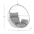 Függő fotel, átlátszó/ezüst/szürke, BUBBLE TYP 1