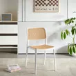 Rakásolható szék, fehér/bézs, RAVID TYP 1