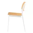 Rakásolható szék, fehér/bézs, RAVID TYP 1