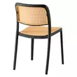 Rakásolható szék, fekete/bézs, RAVID TYP 1