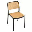 Rakásolható szék, fekete/bézs, RAVID TYP 1