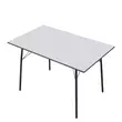 Étkezőasztal, fehér/fekete, 120x75x75 cm, NALAK TYP 2