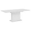 Kihúzható étkezőasztal, fehér, 160-200x90 cm, BOBA
