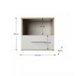 Hálószoba garnitúra (ágy 160x200 cm), tölgy sonoma/fehér, GABRIELA
