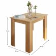 Étkezőasztal, sonoma tölgy, 86x60 cm,  TARINIO