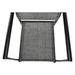 Kerti rakásolható szék, szürke/fekete, TELMA