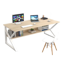 Polcos íróasztal, természetes tölgyfa/fehér, TARCAL 100