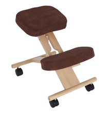 Ergonomikus térdelőszék, barna/bükkfa, FLONET