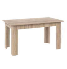 Étkezőasztal, sonoma tölgyfa, 140x80 cm, GENERAL NEW
