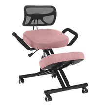 Ergonomikus zsámoly, rózsaszín/fekete, RUFUS