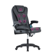 Irodai szék masszázs funkcióval, fekete, TYLER NEW