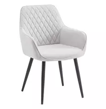 Design fotel, világosszürke/fekete, OSKOR