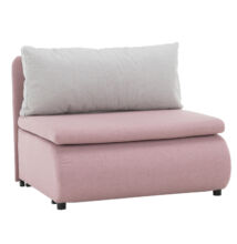 Kinyitható fotel, rózsaszín/világosszürke KENY NEW