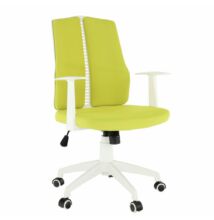 Irodai szék, zöld/fehér, DELANO