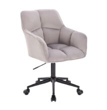 Irodai szék, szürke Velvet anyag/fekete, HAGRID