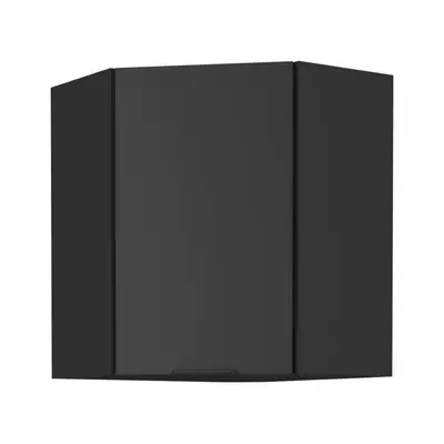 Felső sarokszekrény fekete, SIBER 60x60 GN-72 1F