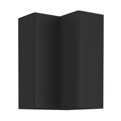 Felső sarokszekrény fekete, SIBER 60x60 GN-90 2F